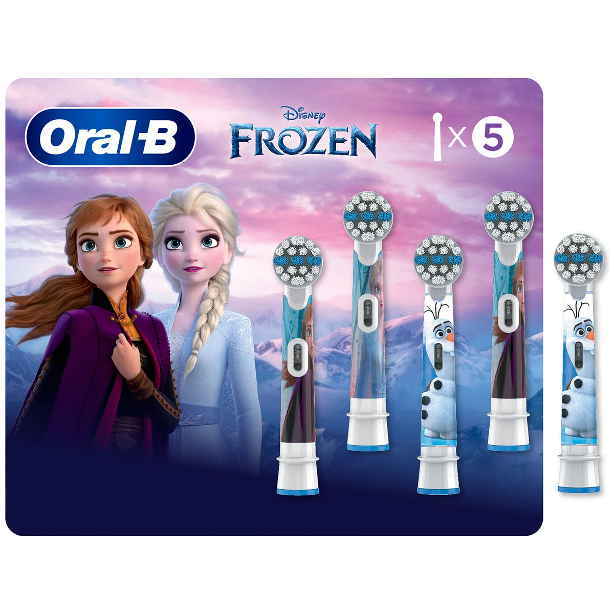 Oral-B Kids Extra Soft Replacement Brush Heads Pack, Disney's Frozen, 5 ea