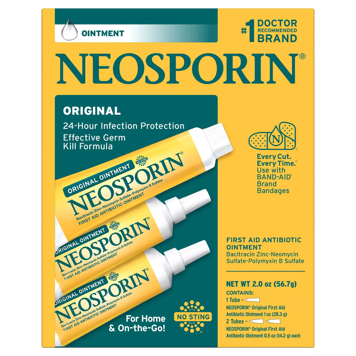 Neosporin Original Ointment Multi Pack For Home or On The Go, 1 ea