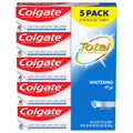 Colgate Total Whitening Gel Toothpaste Pack, 5 ea
