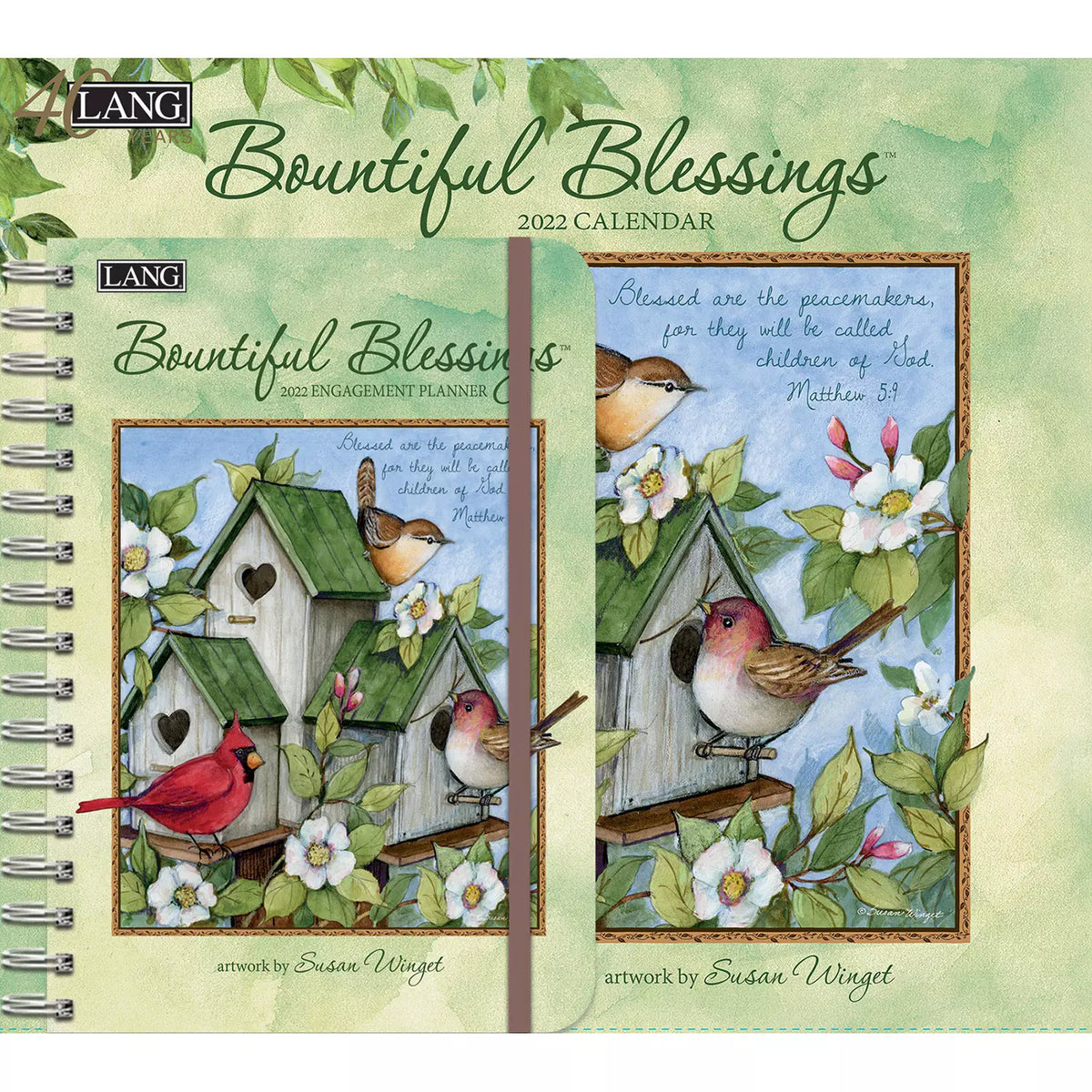 Bountiful Blessings Wall Calendar & Engagement Planner Bundle, 1 ea
