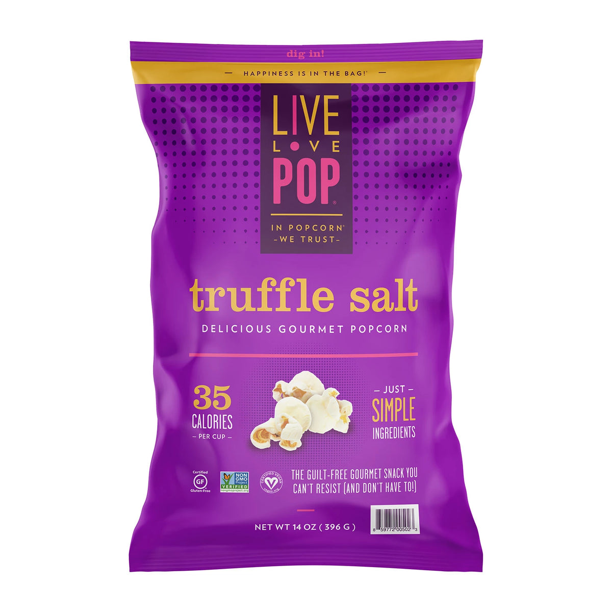Live Love Pop Truffle Salt Popcorn Pack, 14 oz