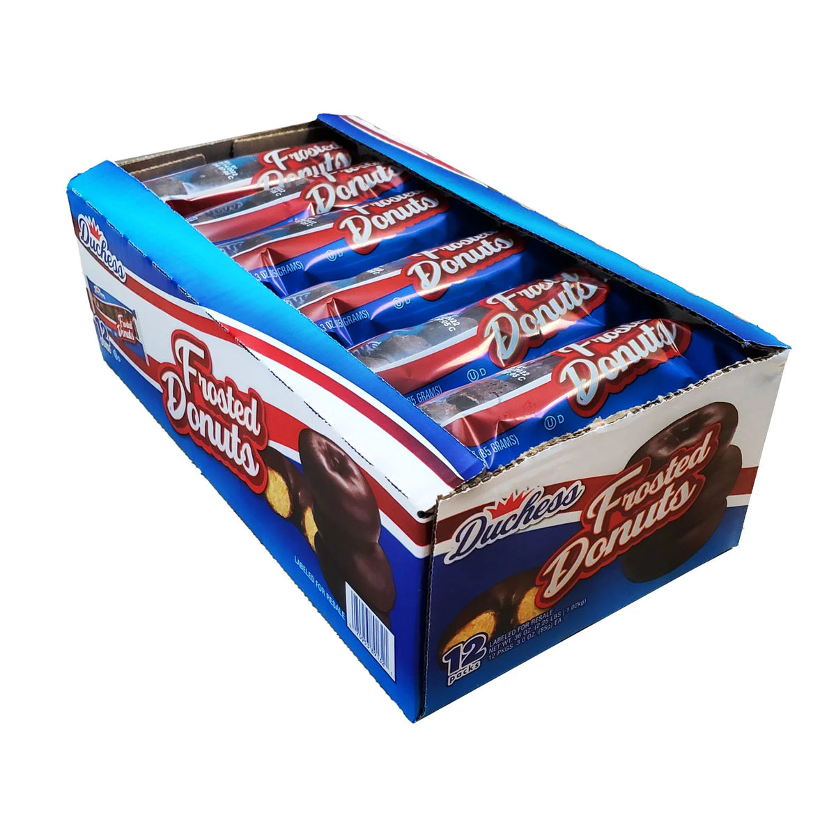 Duchess Chocolate Donuts Pack, 12 ea