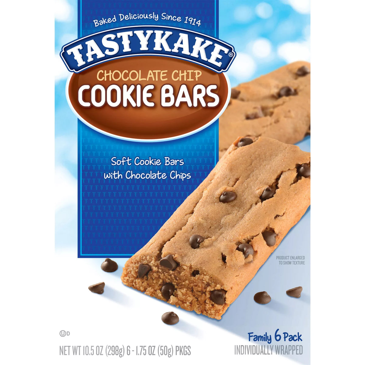 Tastykake Chocolate Chip Cookie Bar Pack, 6 ea