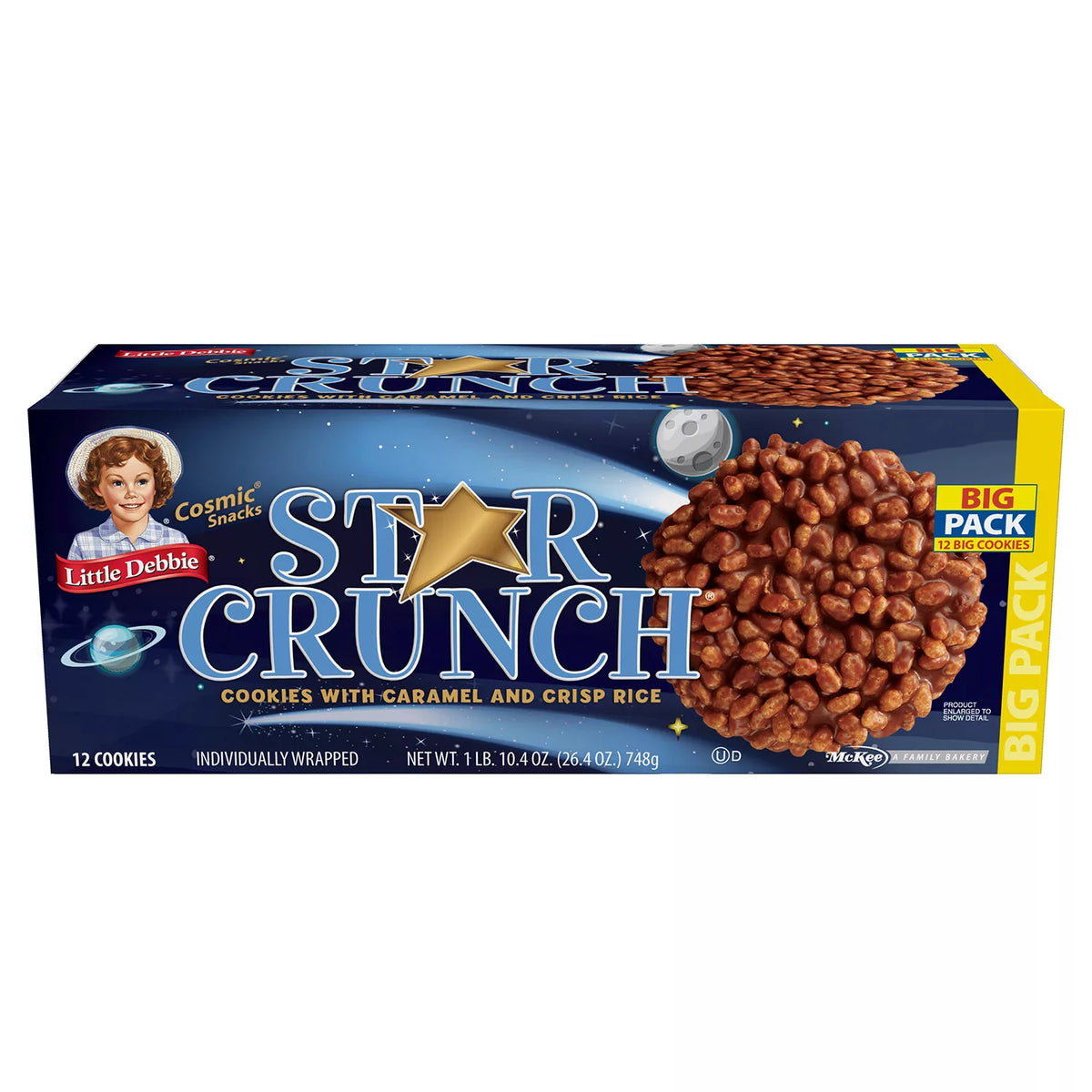 Little Debbie Star Crunch Pack, 12 ea