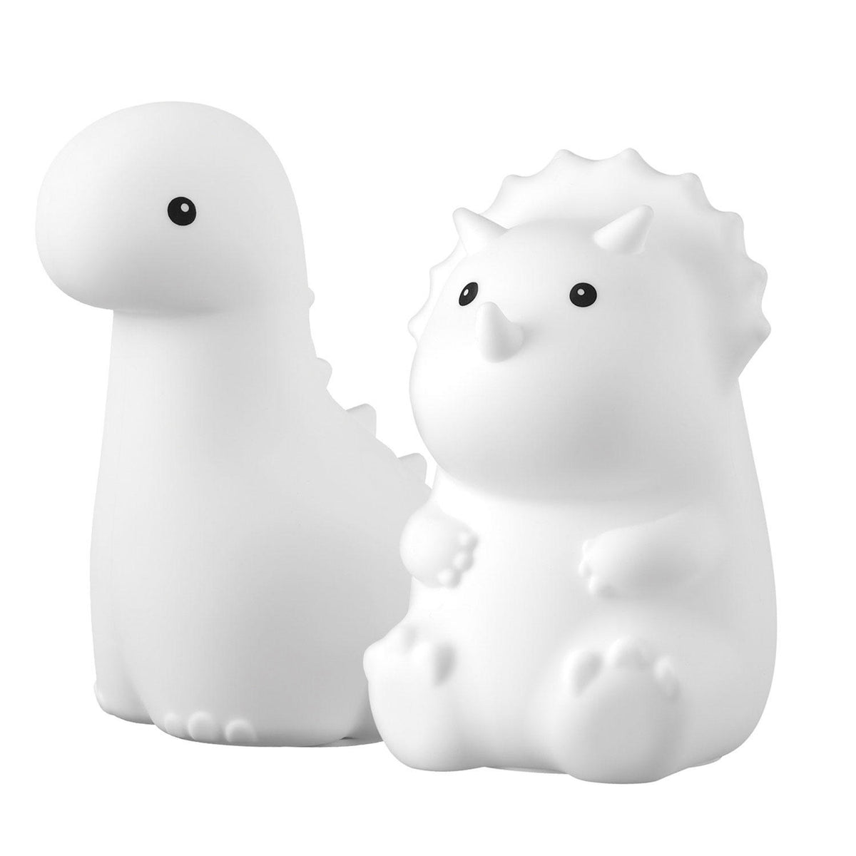 Globe Electric Dinosaur Duo Multicolor Changing LED Silicone Night Light, 1 ea