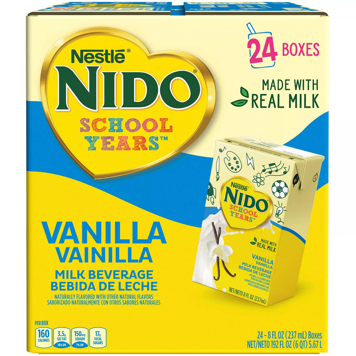 Nestle Nido School Years Ready to Drink, Vanilla, 24 ea