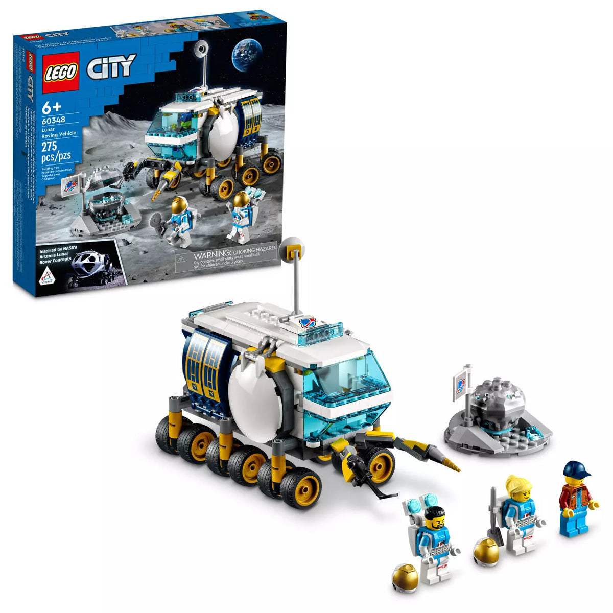 Lego City Lunar Roving Vehicle Building Kit With 275 Pieces, 1 ea