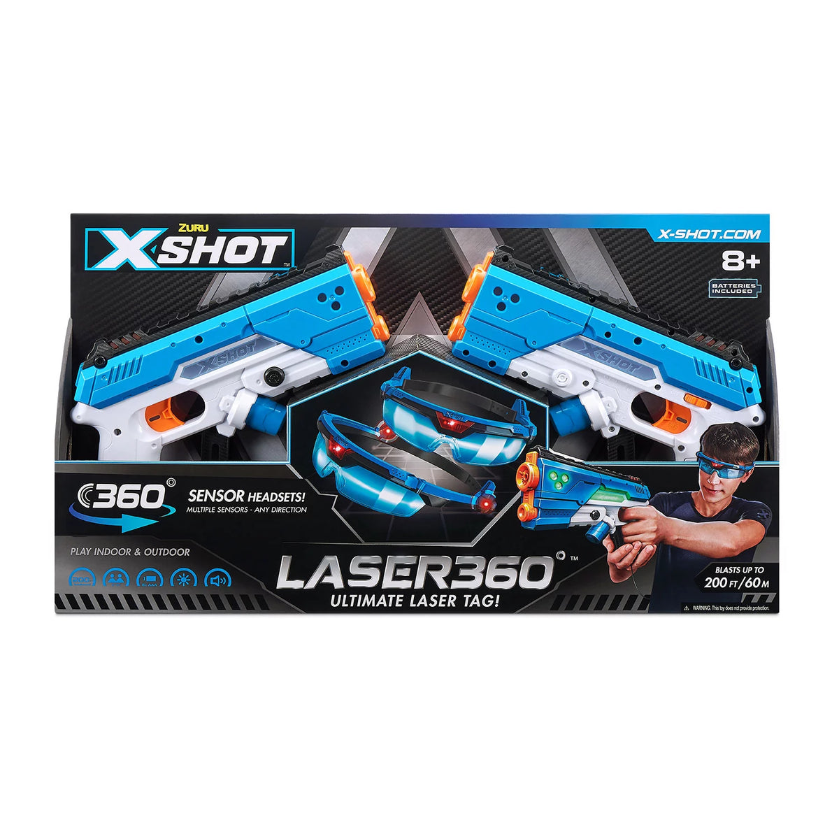 X-Shot Laser 360 Blaster Twin Pack, 1 ea