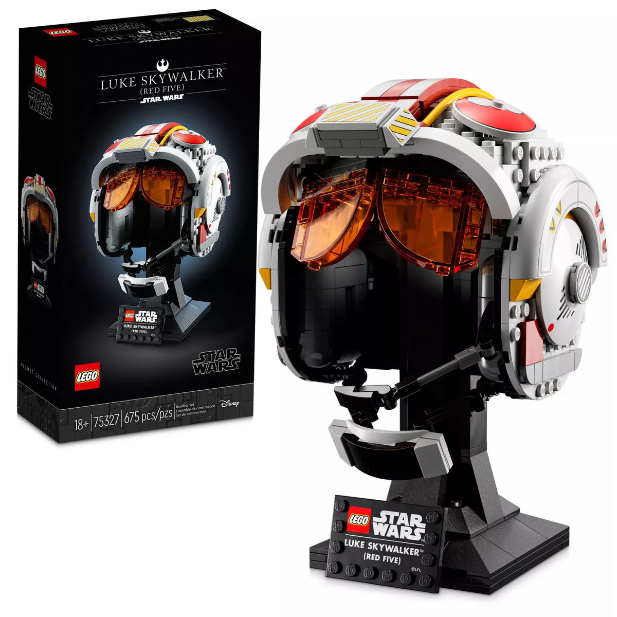Lego Star Wars Luke Skywalker Helmet Building Kit WIth 675 Pieces, 1 ea