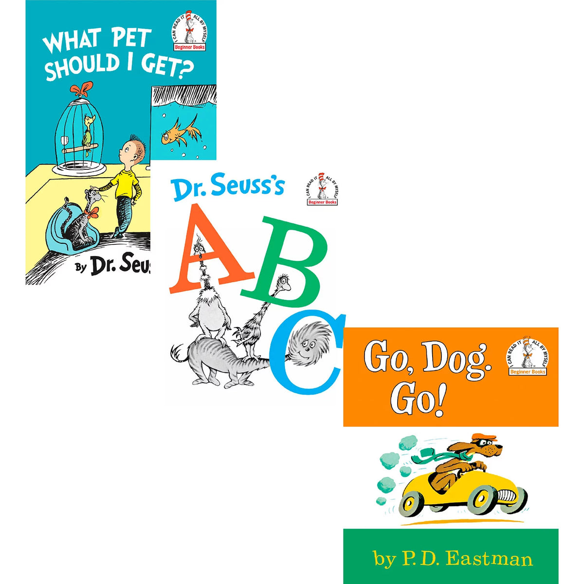 Dr. Seuss 3-Pack Bundle: What Pet Should I Get?; Dr. Seuss's ABC; Go, Dog. Go!, 1 ea