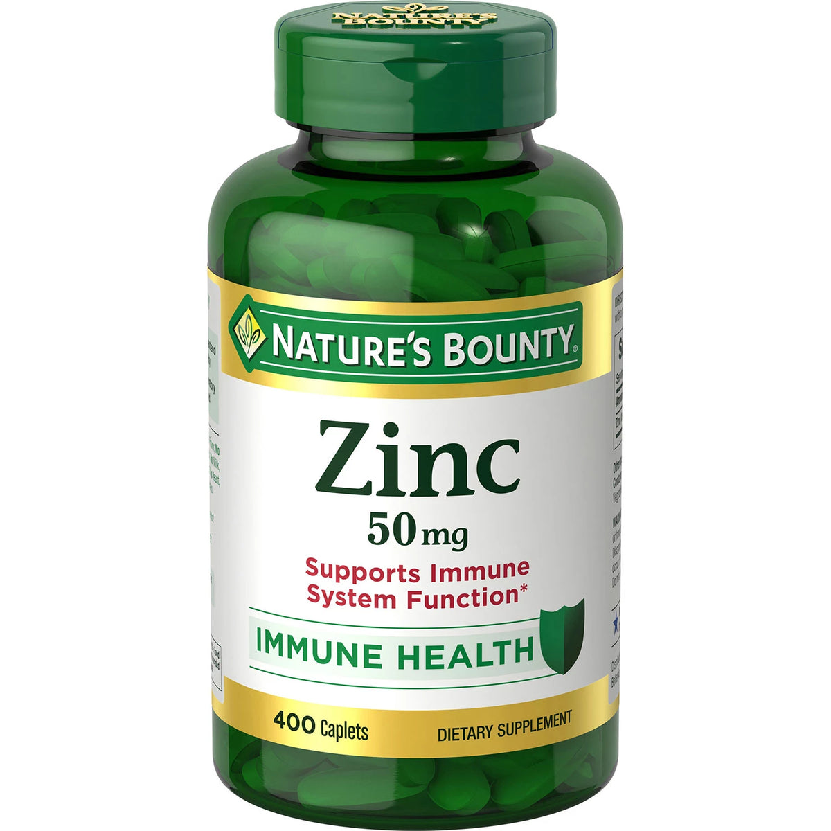 Nature's Bounty 50 mg Zinc Capsules, 400 ea