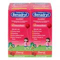 Children's Benadryl Antihistamine Allergy Liquid Twin Pack, Cherry, 2 ea