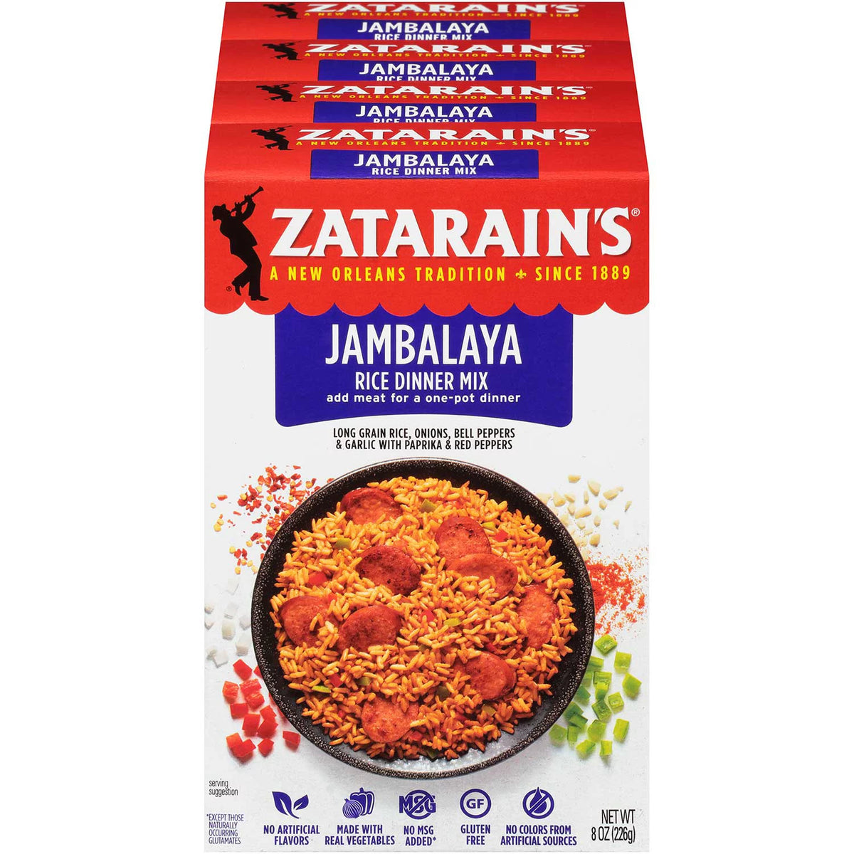 Zatarain's Jambalaya Rice Dinner Mix, 4 ea