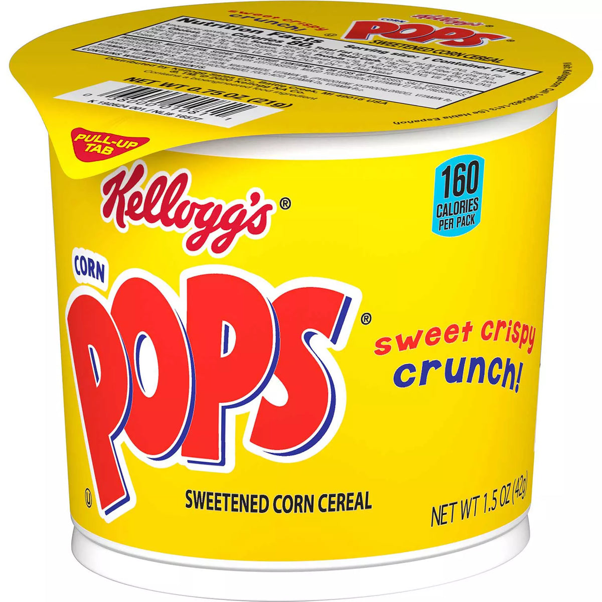 Kellogg’s Corn Pops Breakfast Cereal in a Cup, 12 ea