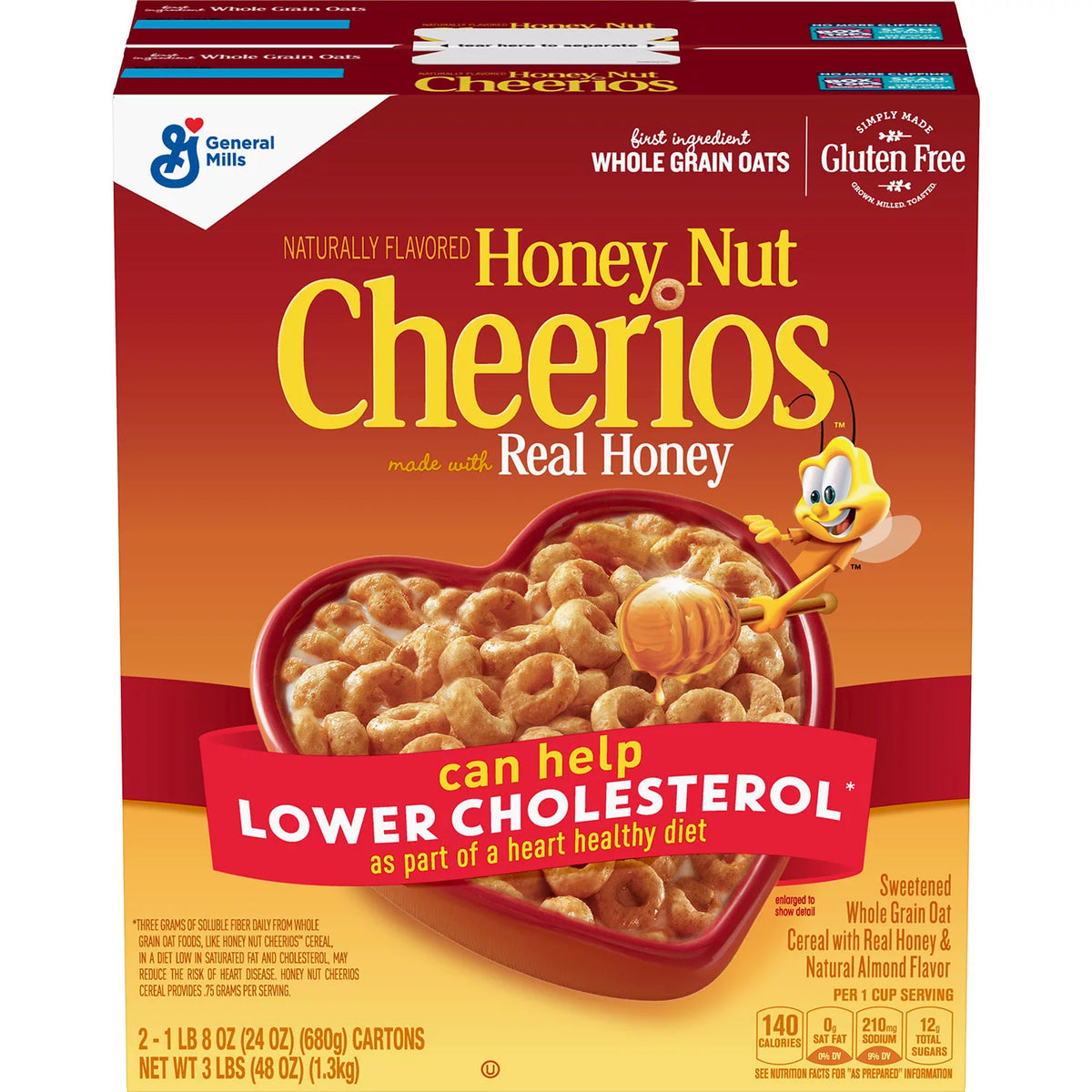 Honey Nut Cheerios Gluten-Free Cereal Pack, 2 ea