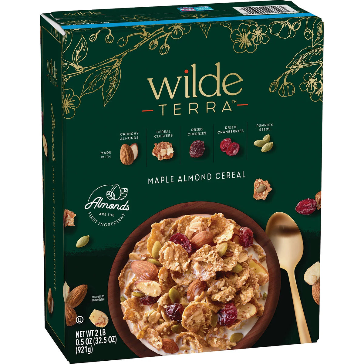 Wilde Terra Cereal, Maple Almond, 32.5 oz