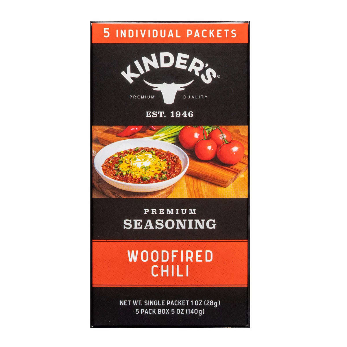 Kinder's Premium Seasoning Woodfired Chili Pack, 5 ea
