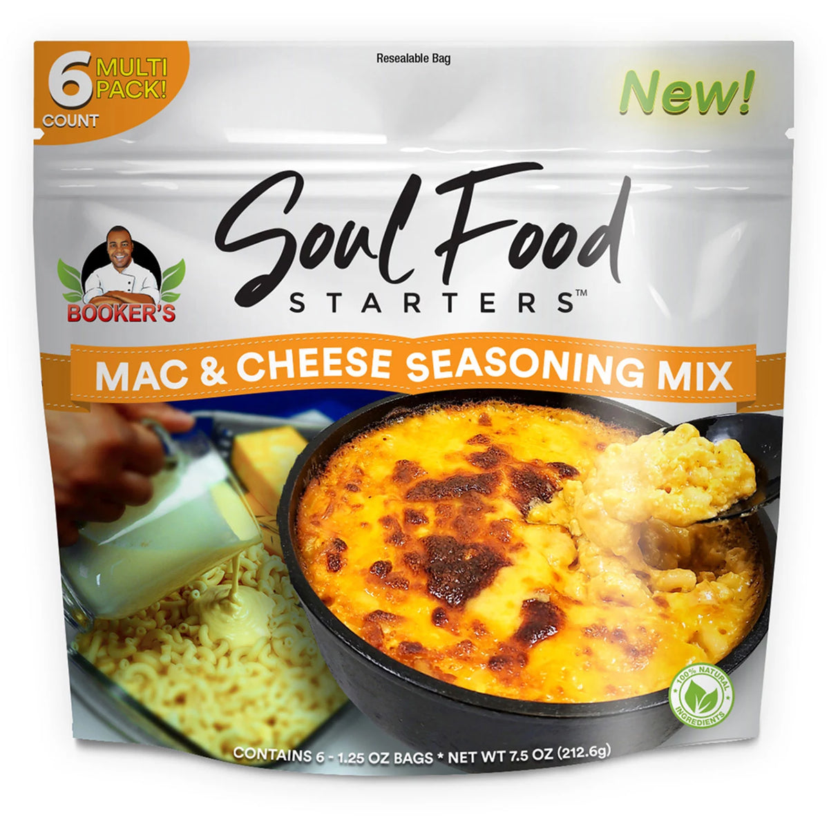 Booker's Soul Food Starters Mac and Cheese Seasoning Mix, 6 ea
