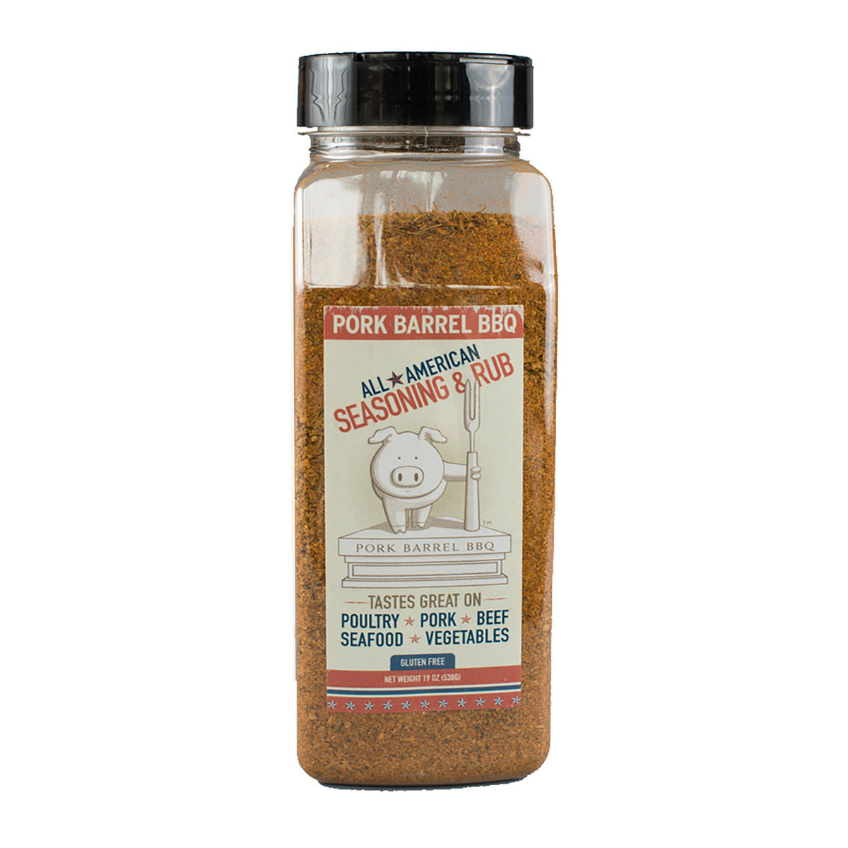 Pork Barrel BBQ All American Seasoning & Rub, 19 oz