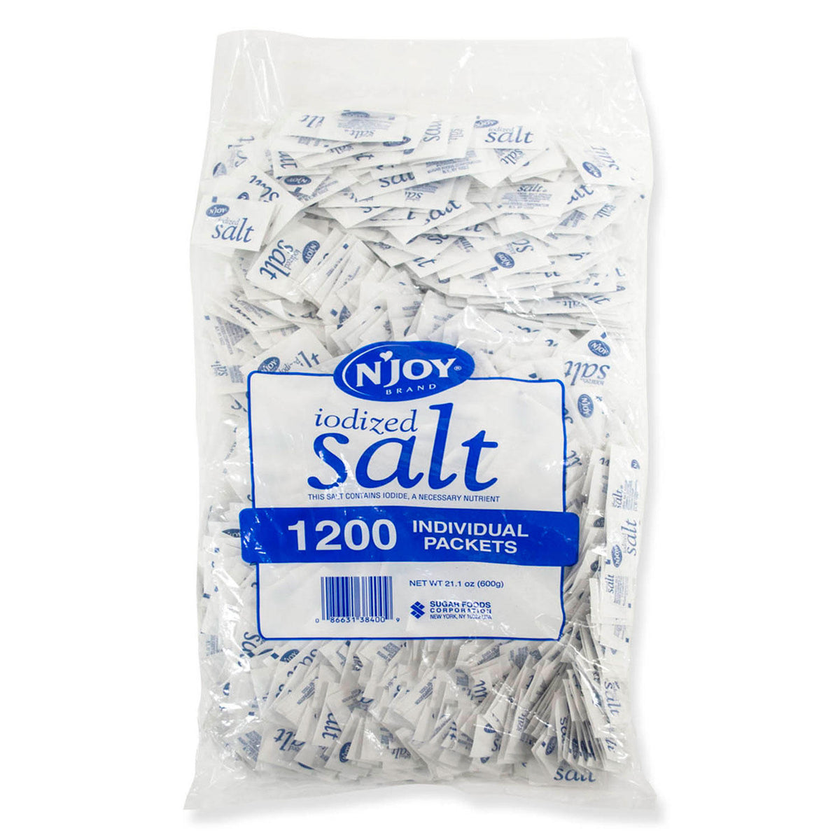 N'Joy Iodized Salt Packets, 1200 ea