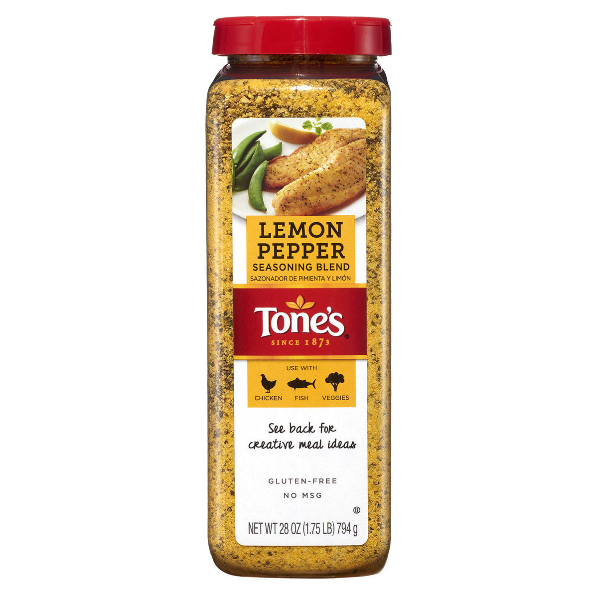 Tone's Lemon Pepper Seasoning, 28 oz