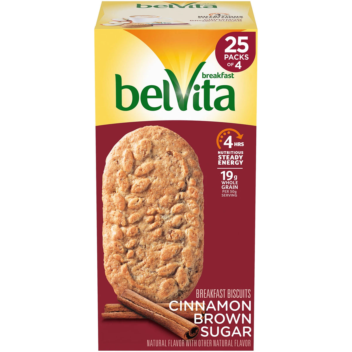 belVita Cinnamon Brown Sugar Breakfast Biscuits, 25 ea