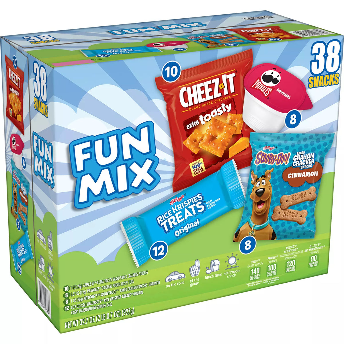 Kellogg's Caddies Mixed Crackers 5 Flavors Pack, 35.3 oz