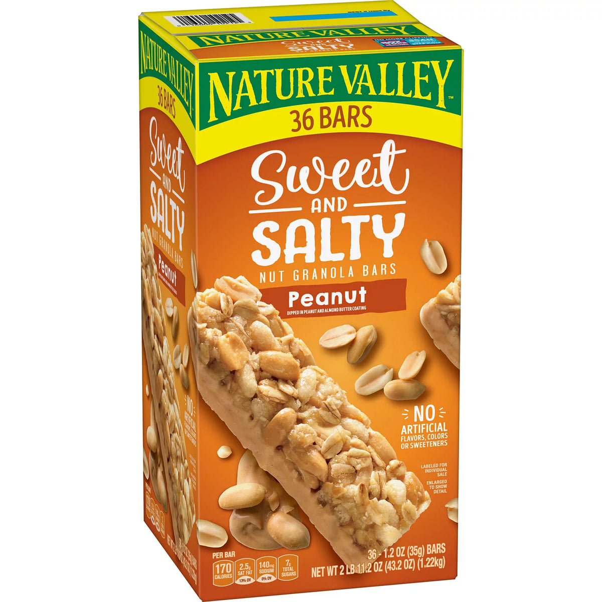 Nature Valley Sweet and Salty Nut Peanut Granola Bar Pack, 36 ea