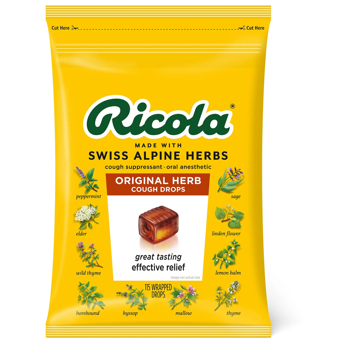 Ricola Original Natural Herb Cough Drops, 130 ea