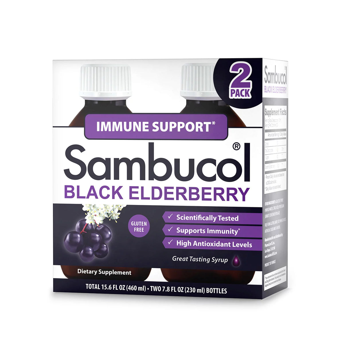 Sambucol Original Black Elderberry Syrup Pack, 2 ea