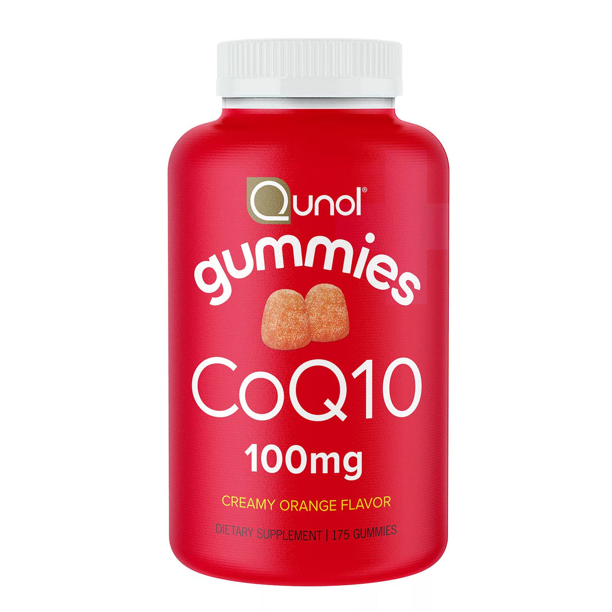 Qunol CoQ10 Gummy Pack, Creamy Orange, 175 ea