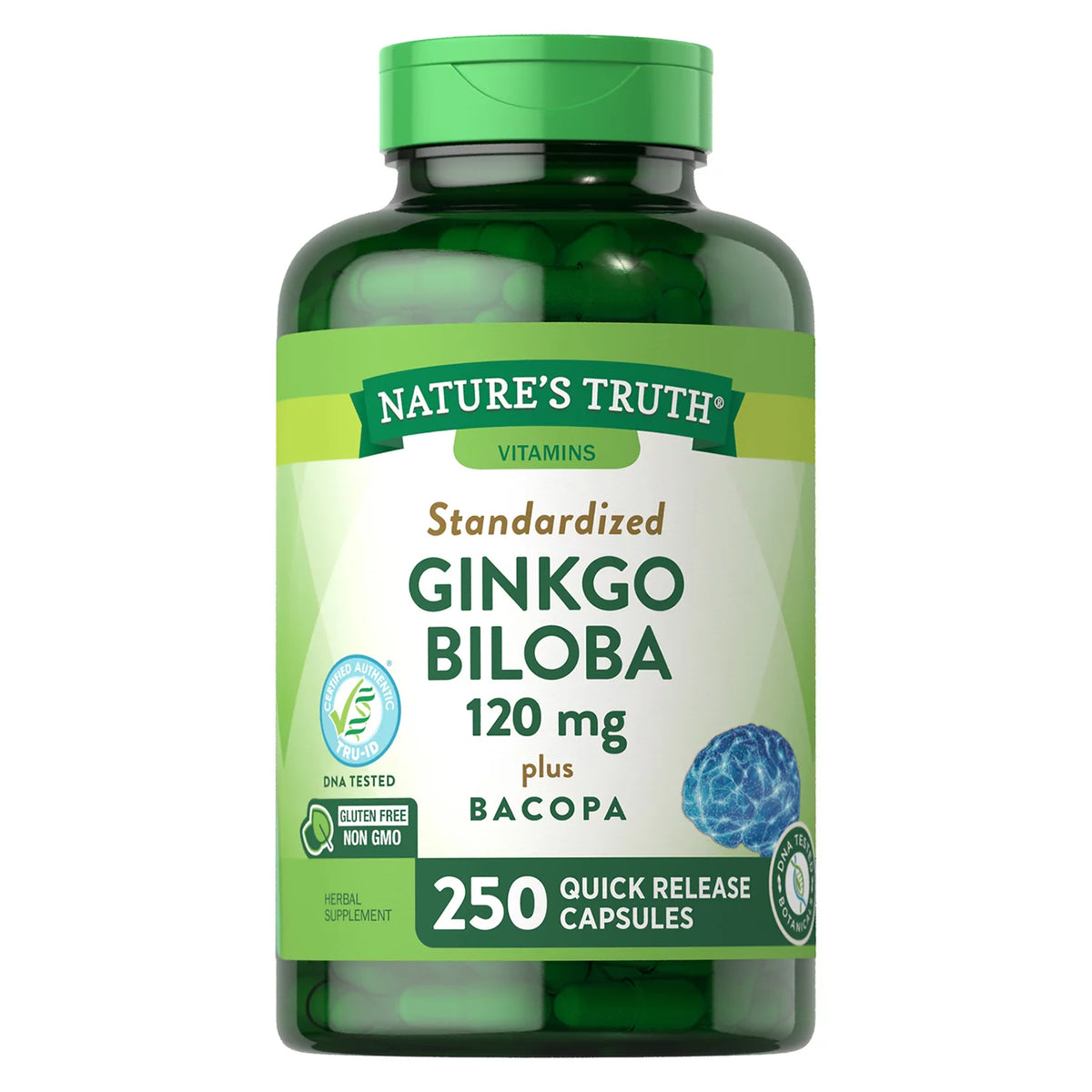 Nature's Truth Ginkgo Biloba Capsules, 250 ea