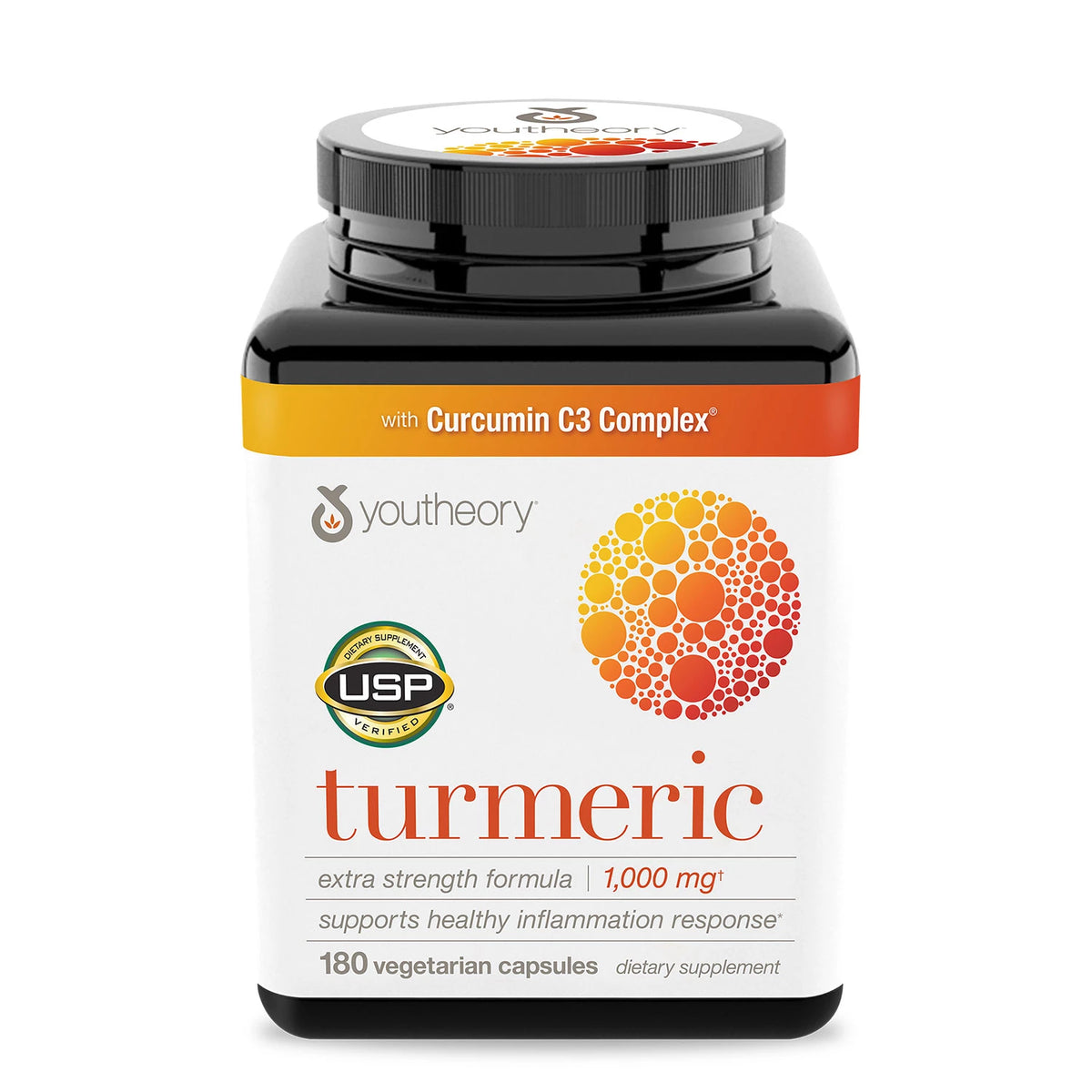 Youtheory Turmeric Extra Strength Capsules, 180 ea
