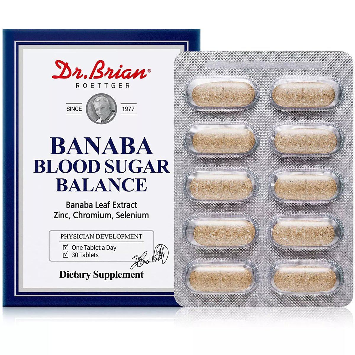 Dr.Brian Roettger Banaba Blood Sugar Balance Tablets, 30 ea