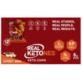 Real Ketones Chips Pack, Sweet BBQ, 12 ea