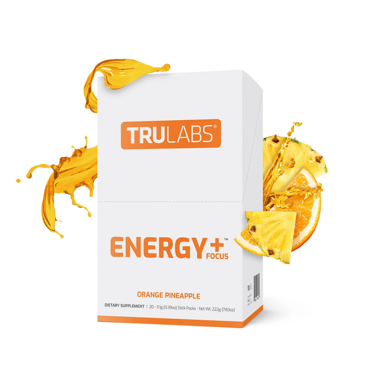 TruLabs ENERGY + FOCUS, Orange Pineapple, 20 ea