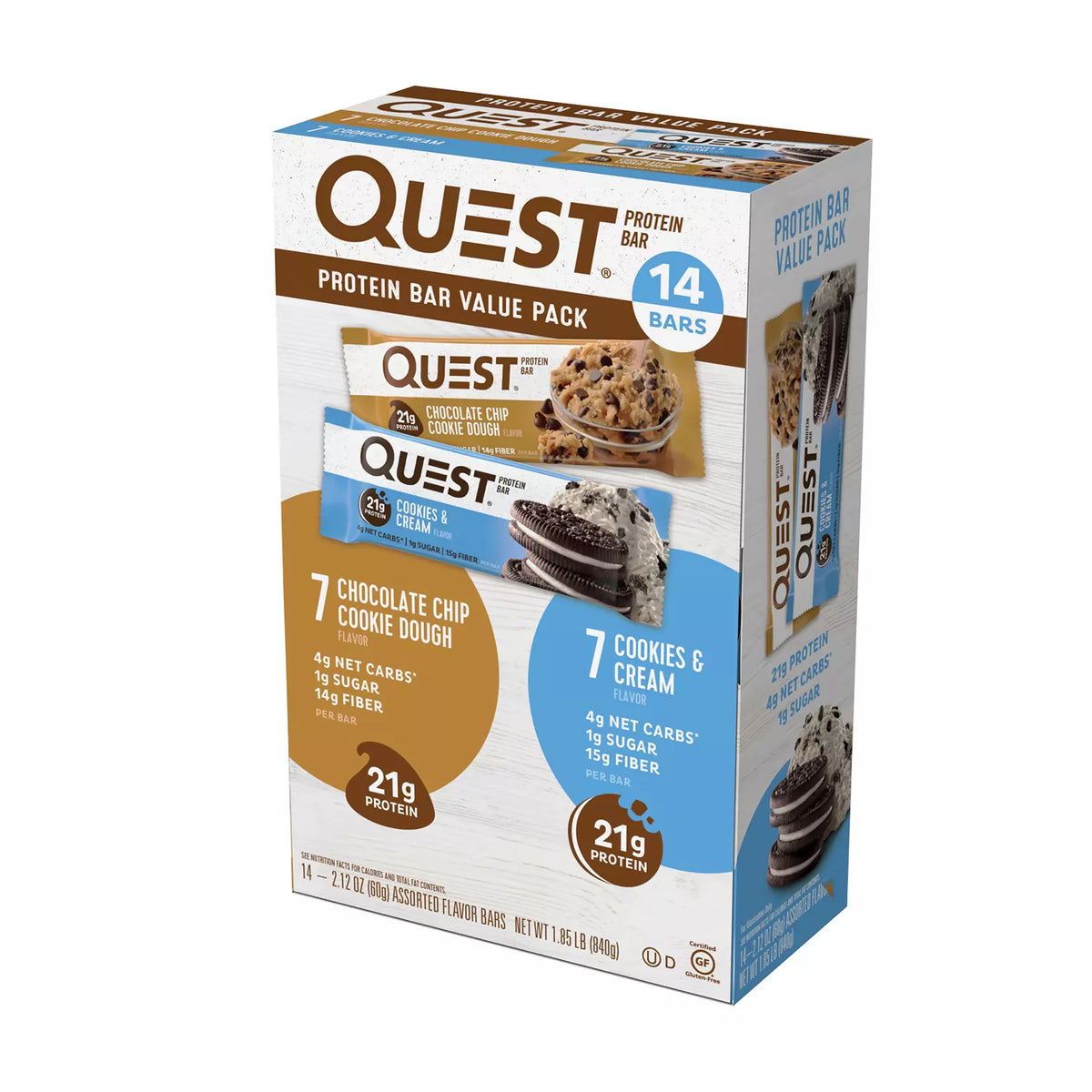 Quest Protein Bar Variety Pack, 14 ea