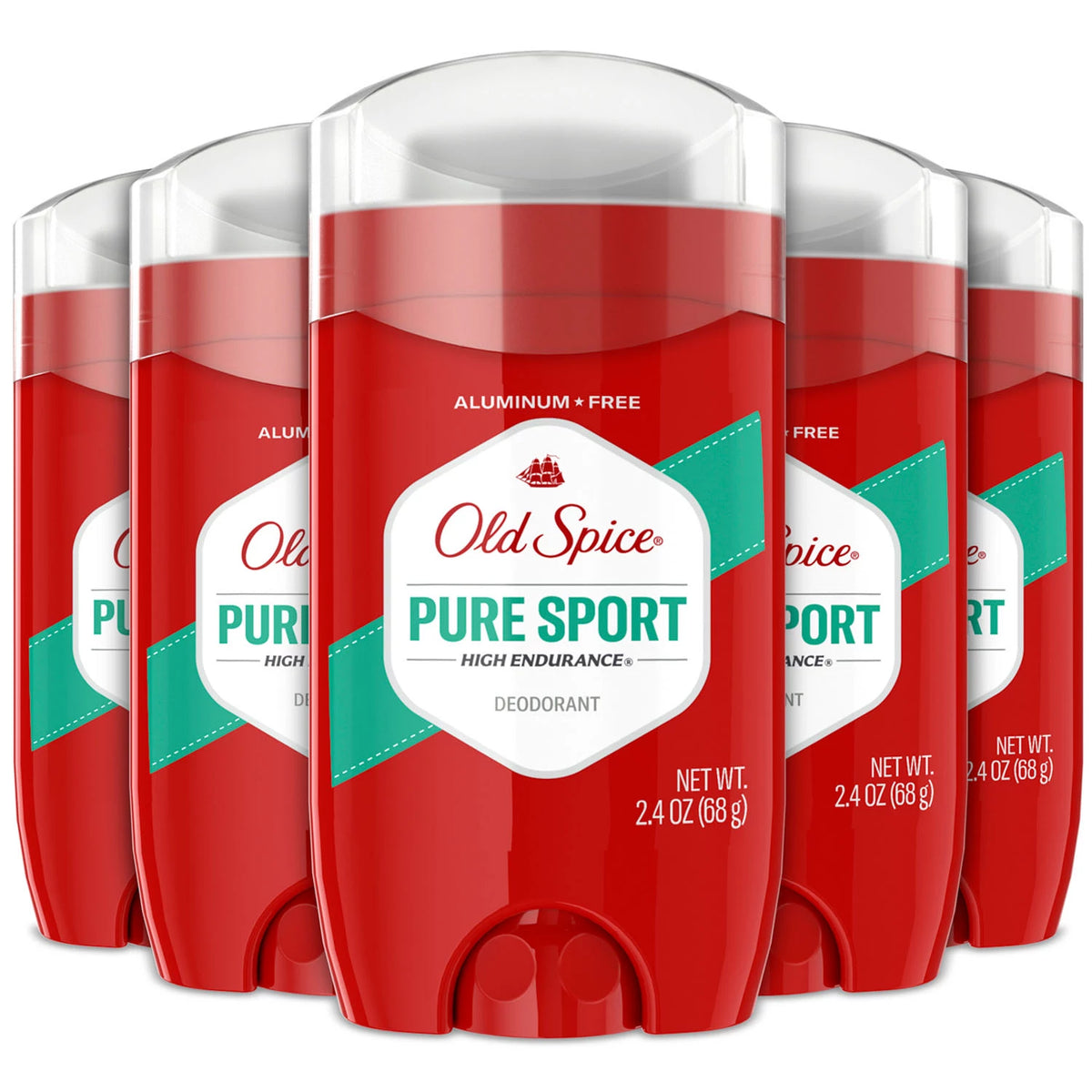 Old Spice Pure Sport Deodorant Pack, 5 ea