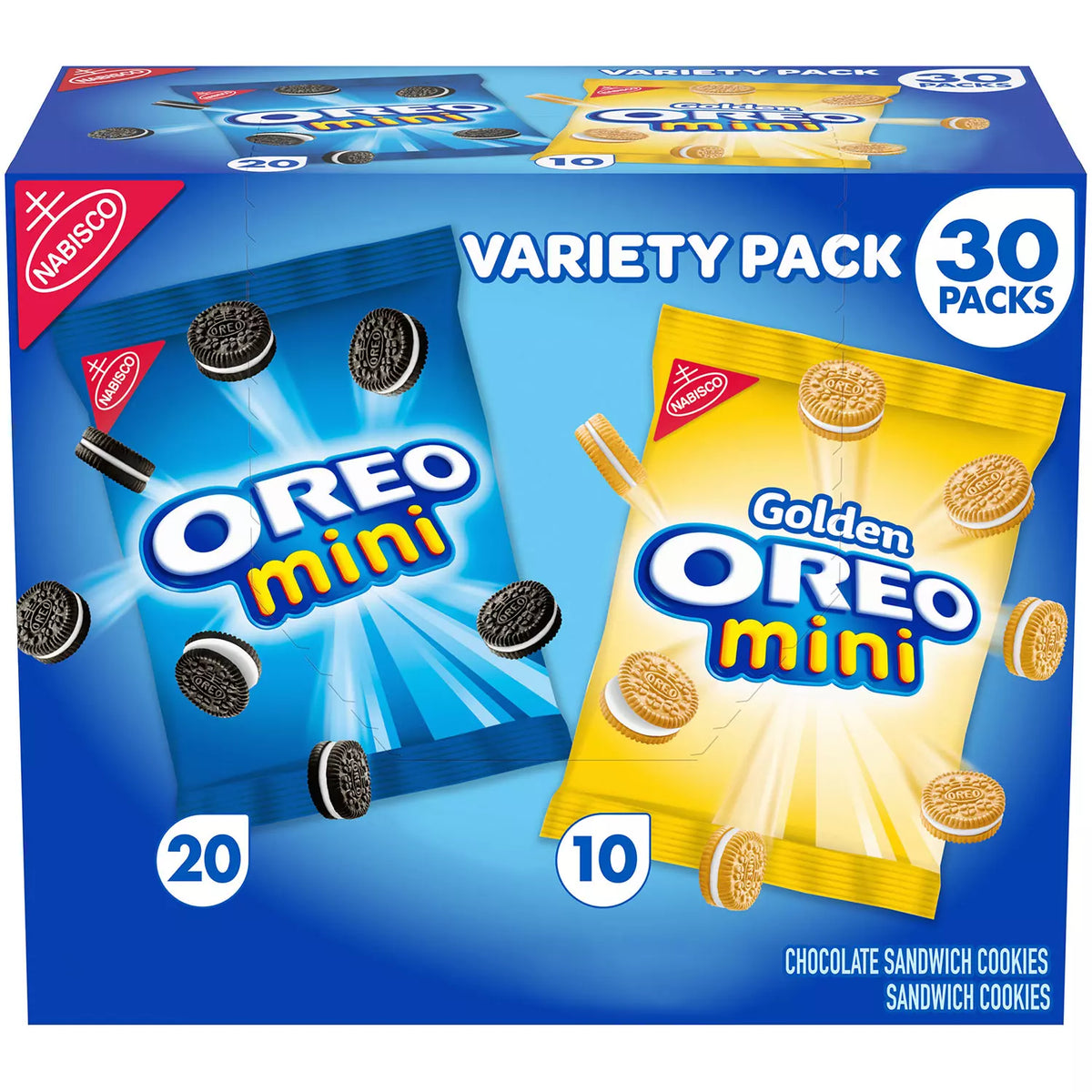 Oreo Mini Mix Sandwich Cookie Variety Pack, 30 ea