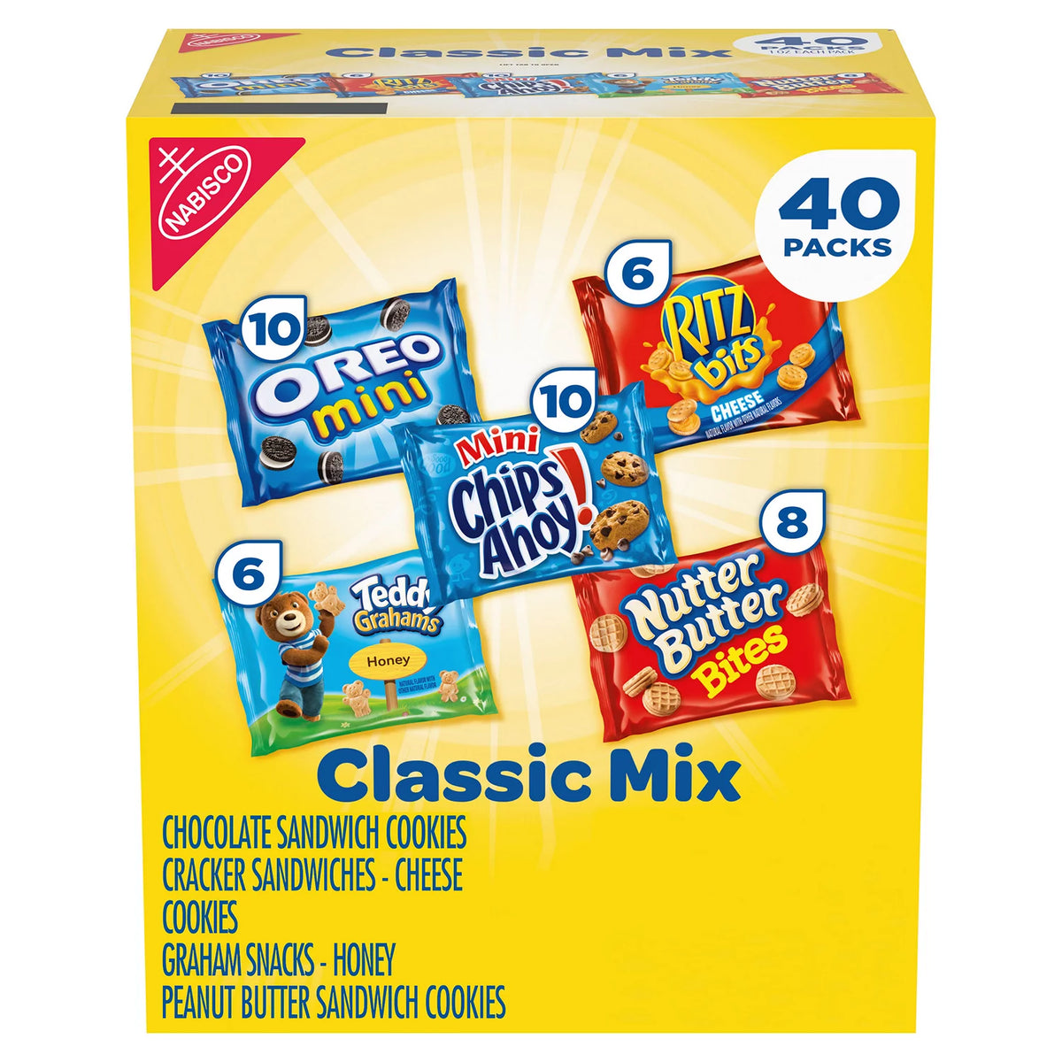 Nabisco Classic Mix Variety Pack, 40 ea