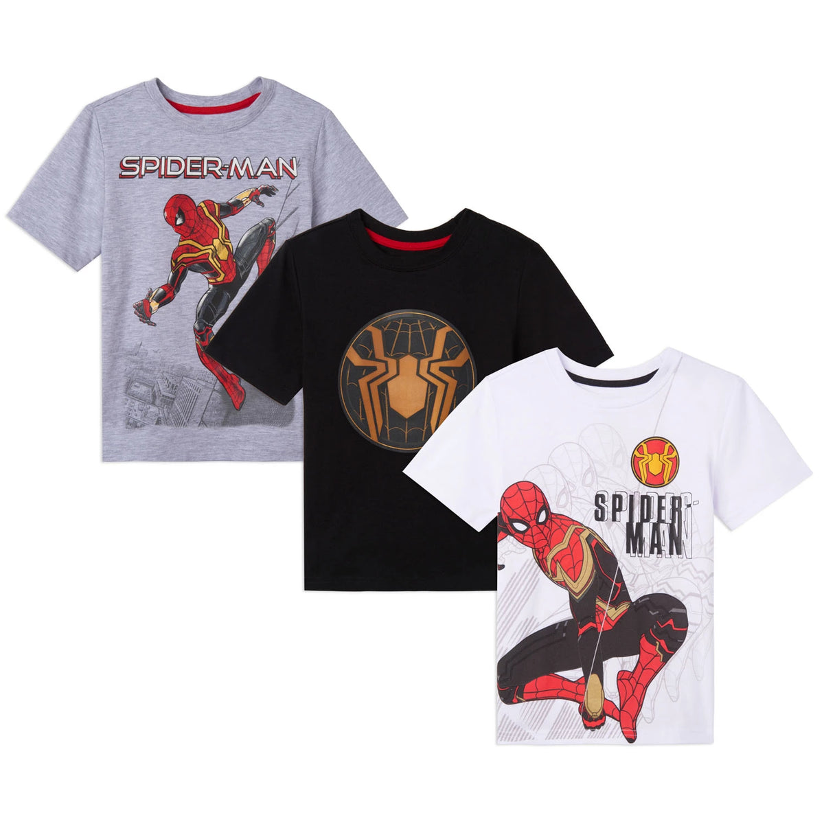 Licensed Kids' Spiderman T-Shirt Pack, 10/12, 3 ea