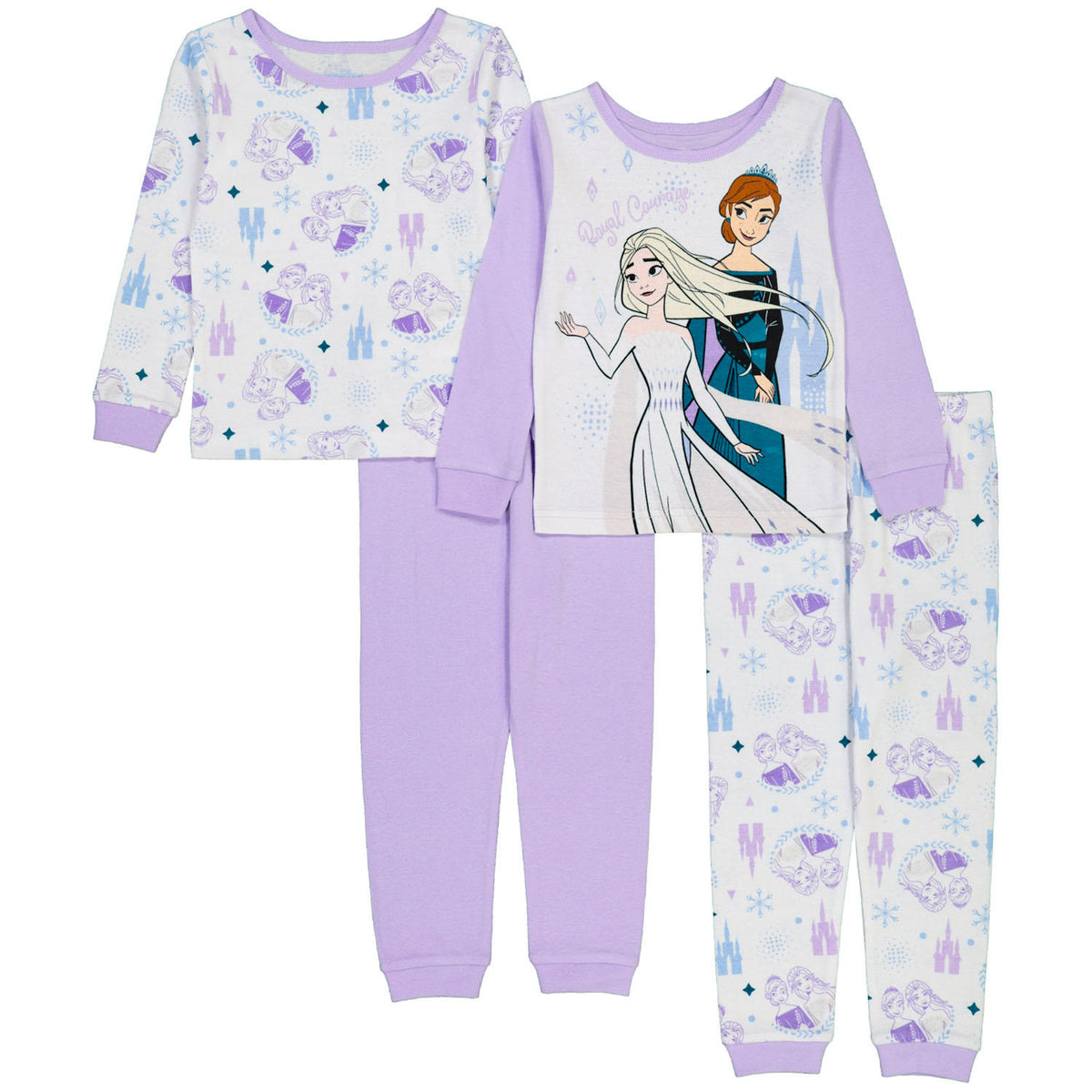 Licensed Frozen 4 Piece Cotton PJ Set, 2T, 1 ea
