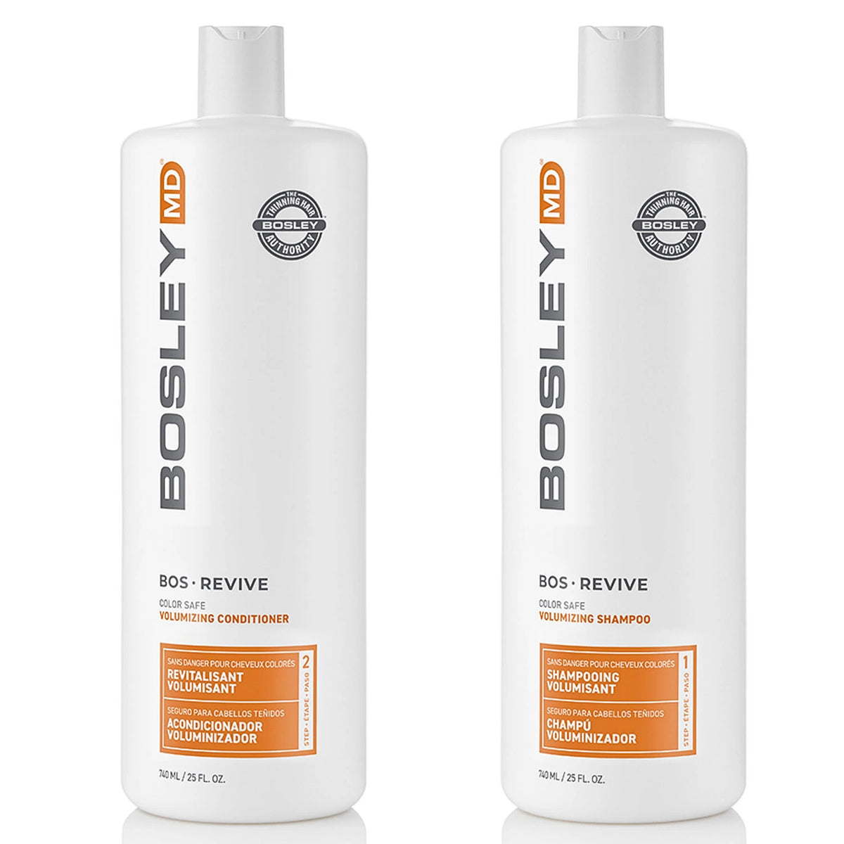 BosleyMD Revive Color Safe Shampoo & Conditioner, 2 ea