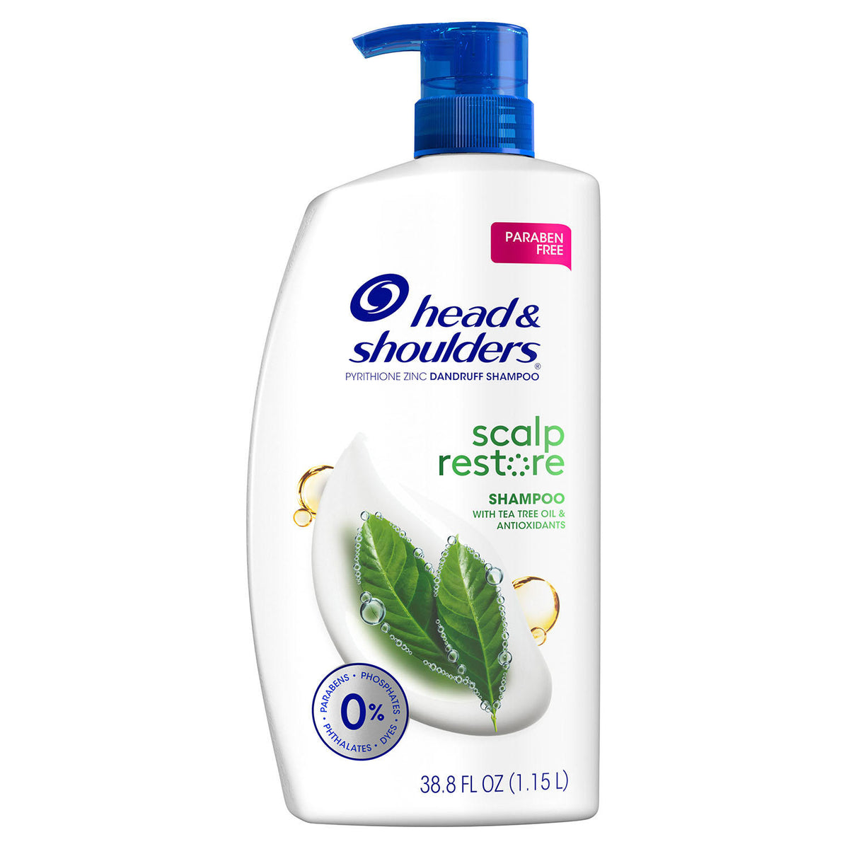 Head & Shoulders Anti-Dandruff Scalp Restore Shampoo, 38.8 oz