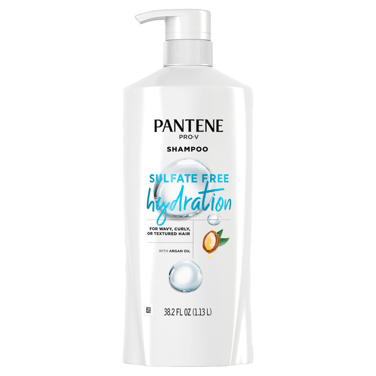 Pantene Pro-V Hydration Shampoo with Argan Oil, Sulfate Free, 38.2 oz