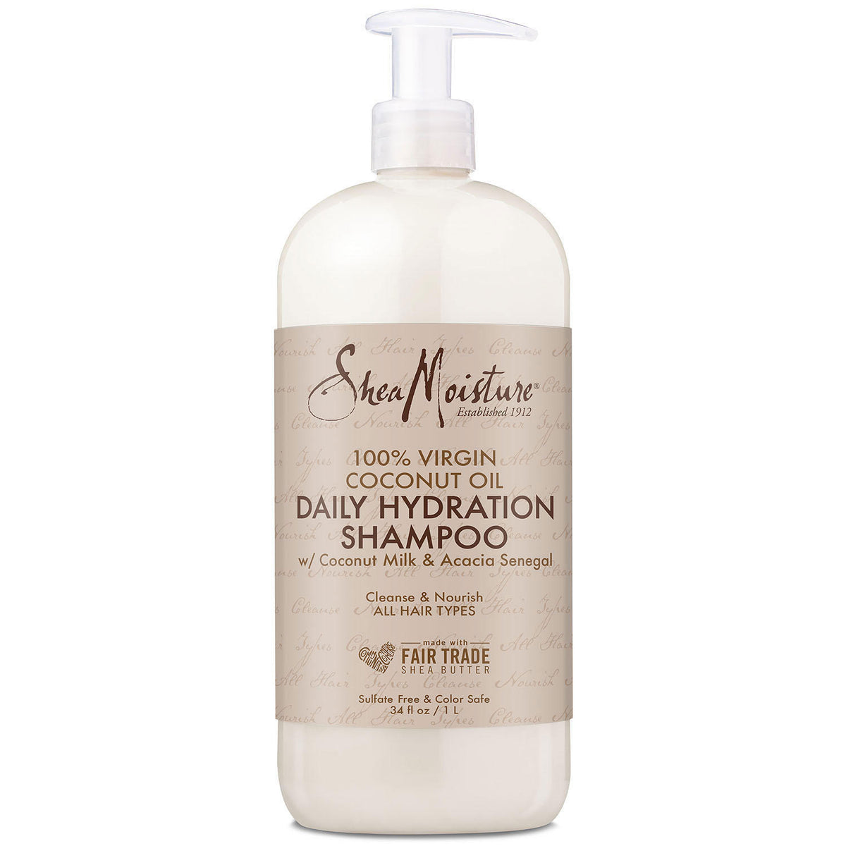 Shea Moisture Virgin Coconut Oil Shampoo, 34 oz