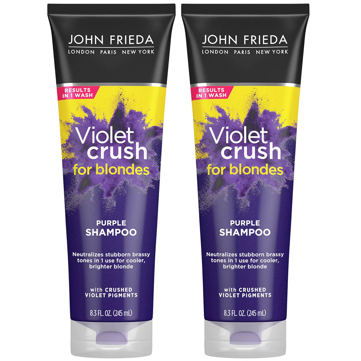 John Frieda Violet Crush Purple Shampoo Pack, 2 ea
