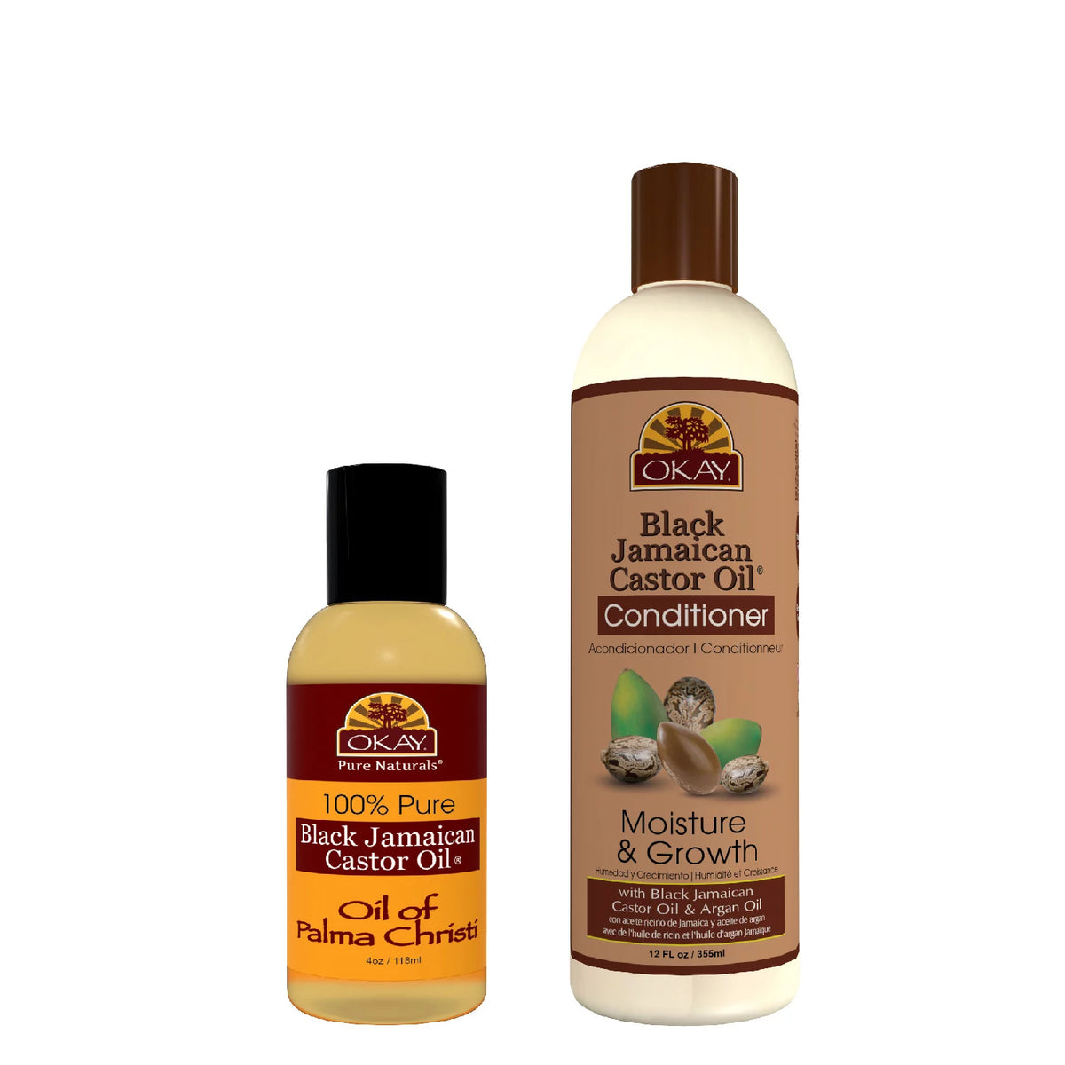 OKAY Black Jamaican Castor Oil Moisture Growth Set, 1 ea