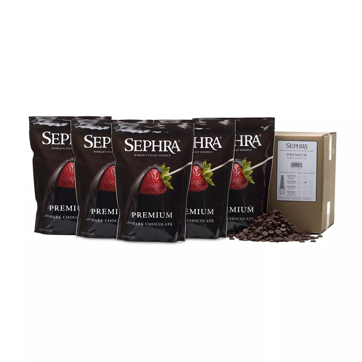 Sephra Premium Fondue Dark Chocolate Box, 1 ea