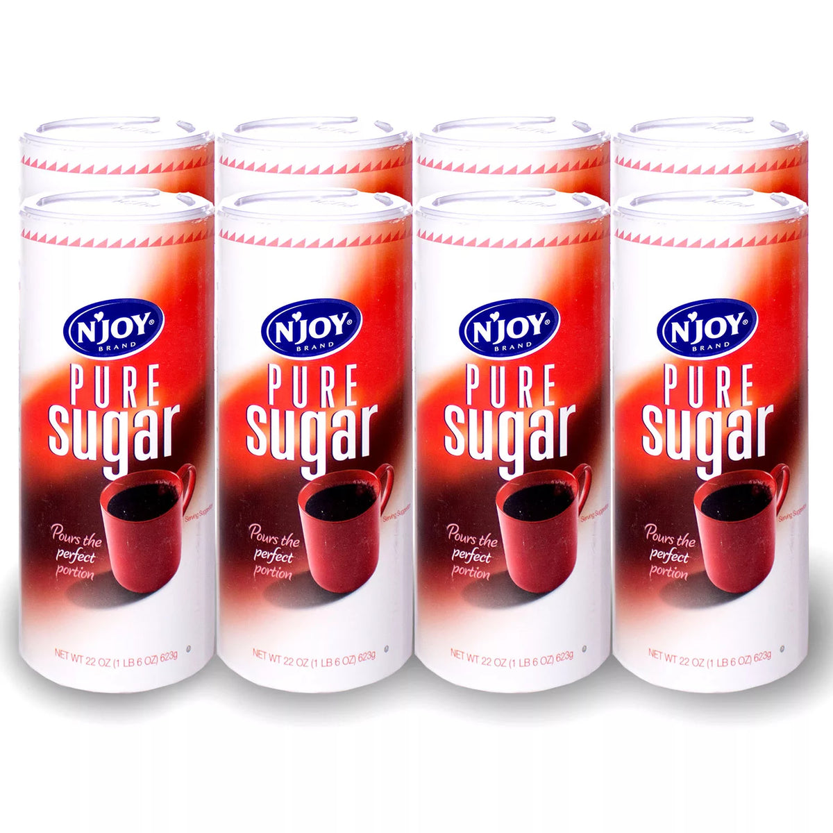 N'Joy Pure Sugar Canisters, 8 ea
